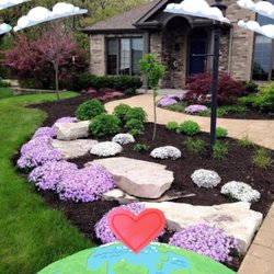 Residential walkway and flower bed presentation by Green Horse