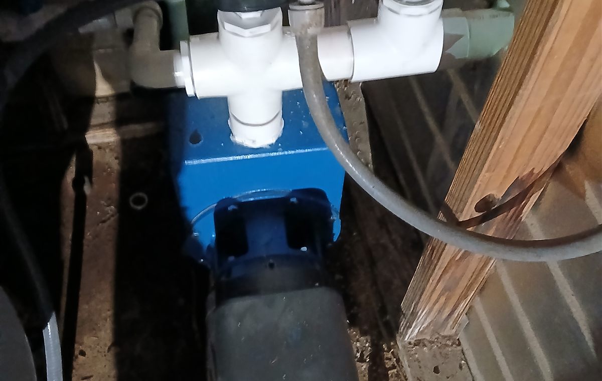 Real irrigation pump motor and piping repair