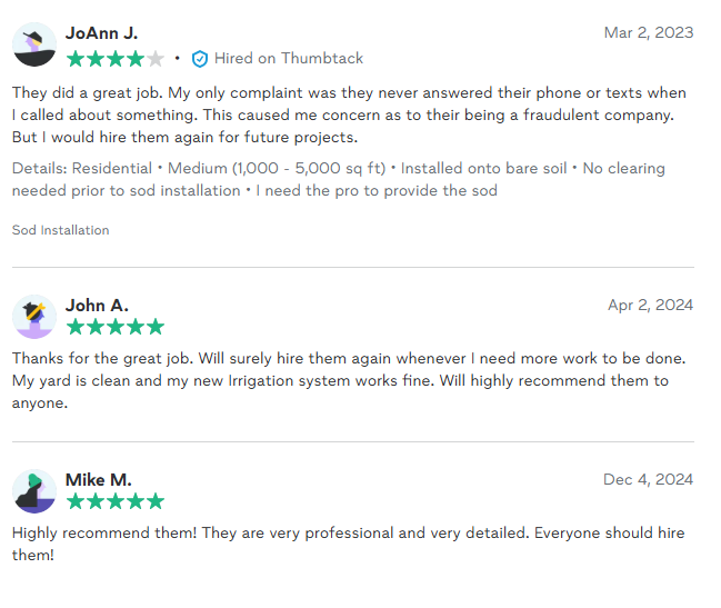 Real client feedback